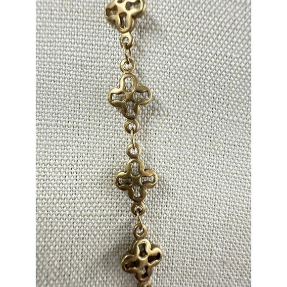 Vintage Catherine Popesco France charm Necklace Locket Crystals Enamel RARE 42" - Picture 3 of 9